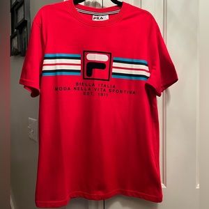 Fila NWT Men’s Heritage Mercedes Graphic T-Shirt - Red